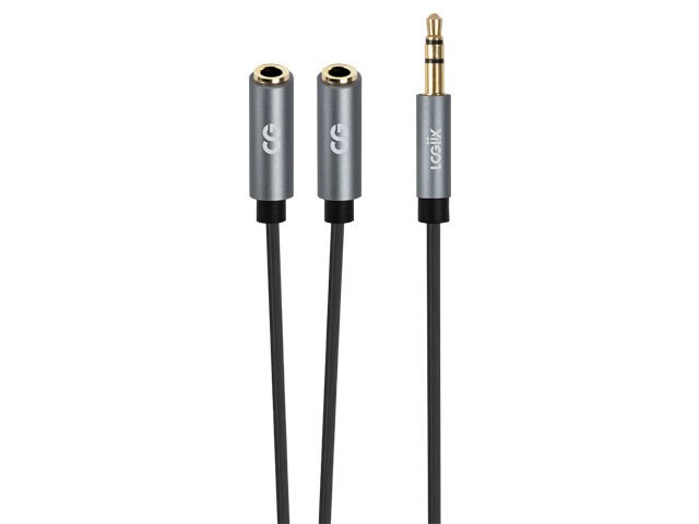 LOGiiX Sound Share XL 35cm (1') Headphone Splitter - Graphite Grey