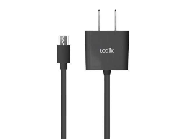 LOGiiX Power Cube Micro II with Built-In 1.5M (5') Micro USB Cable - Black