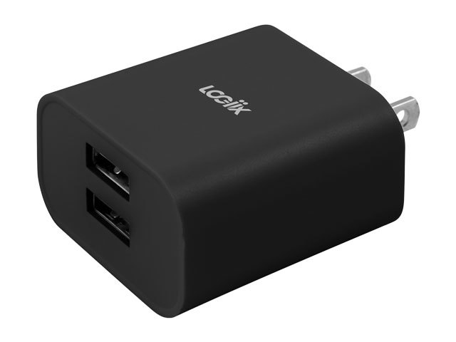 LOGiiX Power Cube Classic Duo 12W USB-A Wall Charger - Black