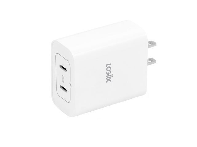 LOGiiX Power Cube 40W Duo Wall Charger - White