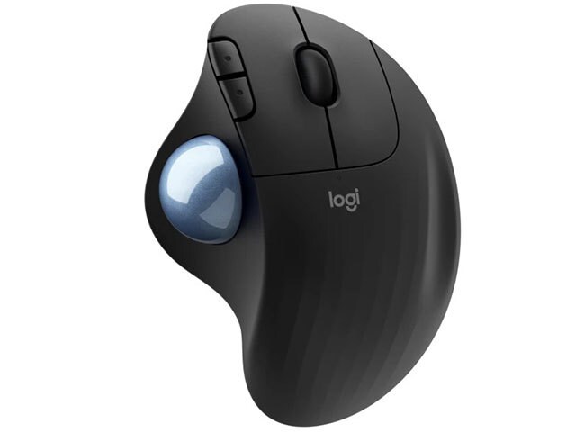 Souris ergonomique sans fil ERGO M575 avec boule de commande de Logitech - Noir