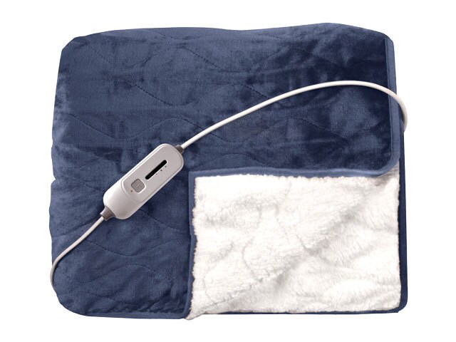 Mahli Flannel Heating Blanket - Blue
