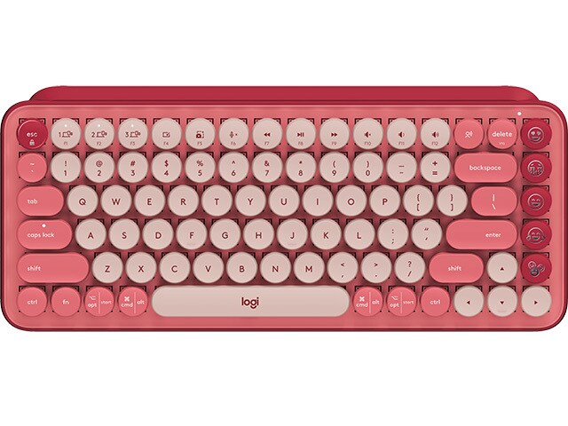 Logitech Pop Keys Wireless Mechanical Keyboard - Heartbreaker Rose