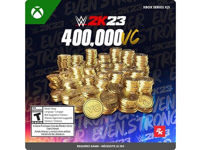 WWE 2K23: 400,000 Virtual Currency Pack (Code Electronique) pour Xbox Series X et S
