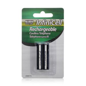 Paquet de 2 piles rechargeables InfiniCell pour téléphones sans fil Panasonic