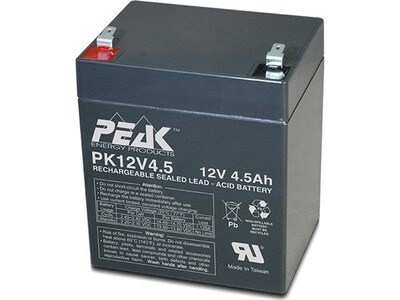 Peak Energy PK 12V4.5F1 Rechargeable 12V Sealed Lead Acid Battery