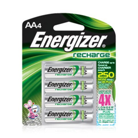 Energizer Rechargeable Ni-MH AA Battery (2300 mAh) - 4-Pack