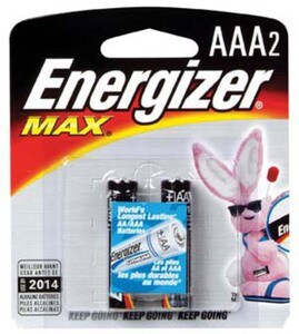 Emballage de 2 piles AAA E-92BP2 Energizer MAX