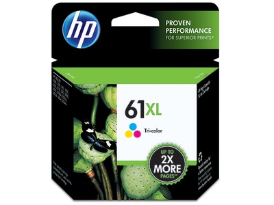 HP 61XL Tri-color High Yield Original Ink Cartridge - CMY(CH564WN)