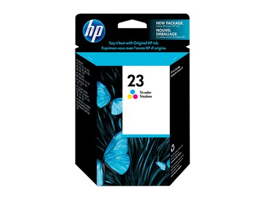 Cartouche d'encre inkjet 23 de HP à trois couleurs (C1823D)