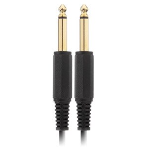 VITAL 1.8m (6’) Shielded Plug 6.35mm (1/4") Cable - Black