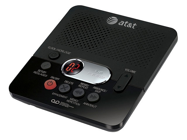 AT&T 1740BK Digital Answering Machine with 40 Minutes of Recording Time - Black