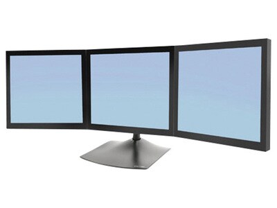 Ergotron DS100 33-323-200 Triple-Monitor Desk Stand - Black