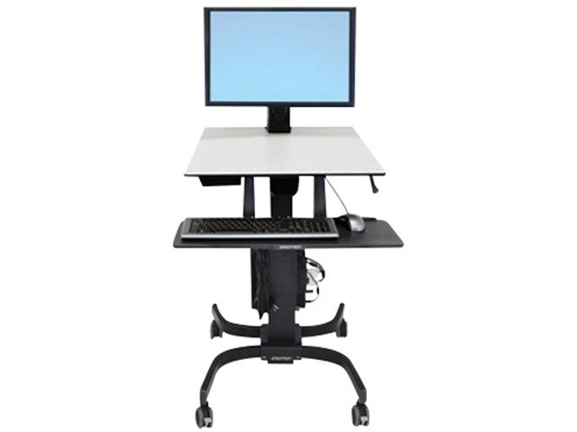 Station de travail assis-debout Ergotron WorkFit-C pour un ordinateur