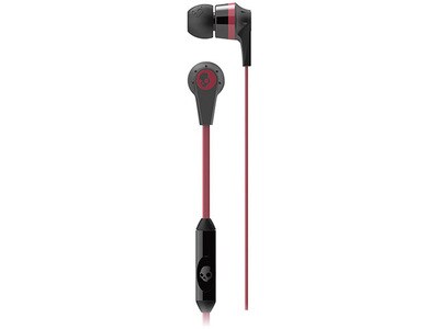 Skullcandy Ink'd In-Ear Wired Earbuds with In-Line Controls - Black & Red