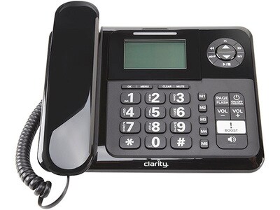 Téléphone à fil amplifié CLARITY E814 avec répondeur numérique