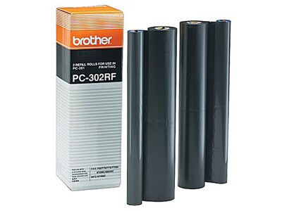 Rouleaux de recharge 250 pour fax PC302RF de Brother et paquet de 2 rouleaux pour cartouche d'impression PC301