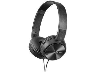 Sony MDRZX110NC Noise Cancellation On-Ear Wired Headphones - Black