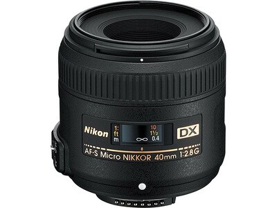 Objectif Micro-NIKKOR AF-S format DX 40 mm f/2.8G de Nikon