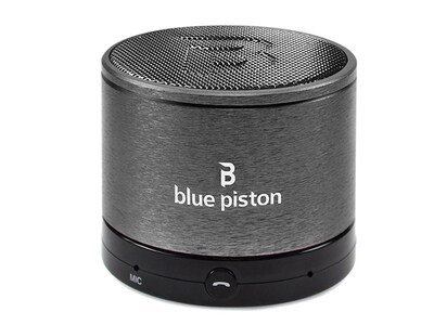 Haut parleur LGX-10572 Bluetooth sans fil Blue Piston de Logiix - Gris métal