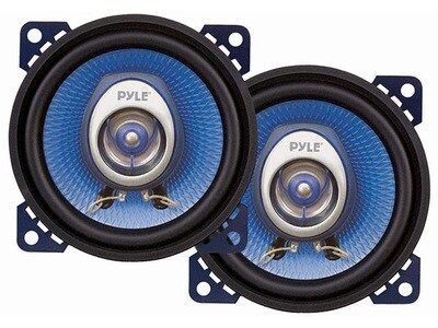 Pyle Car Audio PL42BL 4" 180W with 2-Way Speakers (Pair) - Black
