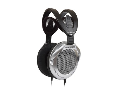 Koss UR40 Over-Ear Wired Lightweight Headphones - Black & Silver