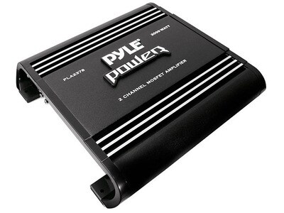 Pyle Car Audio 2000W with 2-Channel Bridgeable MOSFET Amplifier - Black