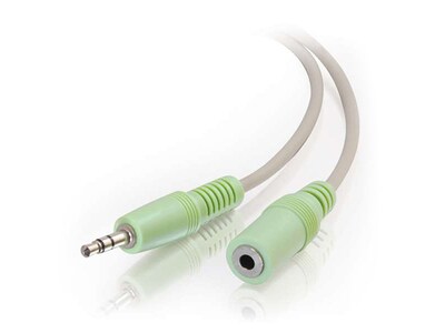 C2G 27408 1.8m (6ft) 3.5mm M/F Stereo Audio Cable PC-99