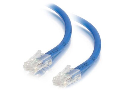 C2G 25462 30cm (1’) Cat5e Non-Booted Unshielded (UTP) Network Patch Cable - Blue