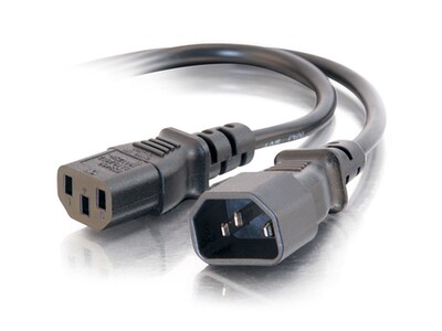 C2G 03141 1.8m (6') 18 AWG Computer Power Extension Cord (IEC320C14 to IEC320C13)