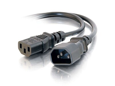 C2G 29967 1.8m (6ft) 16 AWG 250 Volt Computer Power Extension Cord