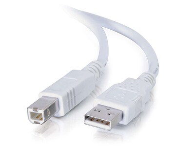 C2G 13401 5m (16.4') USB 2.0 A/B Cable - White
