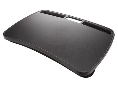 Nexxtech Portable Laptop Desk with Integrated Handle and Microbead-Filled Lap Pads - Black