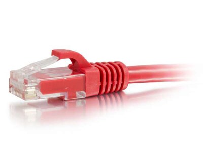 C2G 27180 30cm (1') Cat6 Snagless Unshielded (UTP) Network Patch Cable - Red