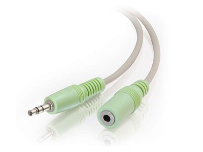 C2G 27410 7.6m (25ft) 3.5mm M/F Stereo Audio Extension Cable (PC-99 Colour-Coded)