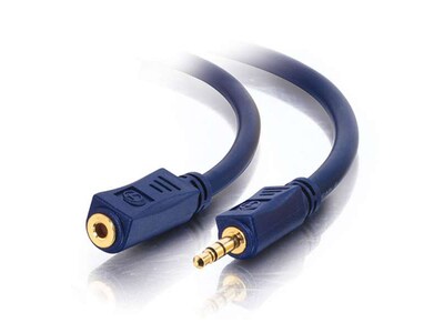 C2G 40611 15.2m (50ft) Velocity 3.5mm M/F Stereo Audio Extension Cable