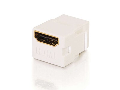 Module HDMI F/F en trapèze à encastrer - Blanc