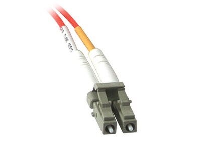 Câble PVC à fibre optique multimode LC-SC 62.5/125 OM1 double de 5 m - Orange