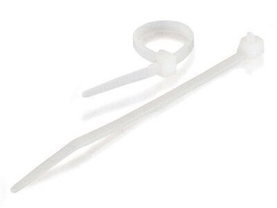C2G 43035 11.5in Cable Ties - White - 100pk