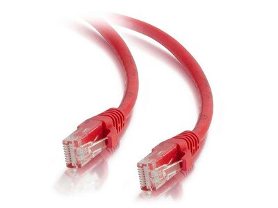 C2G 26968 30cm (1’) Cat5e Snagless Unshielded (UTP) Network Patch Cable - Red