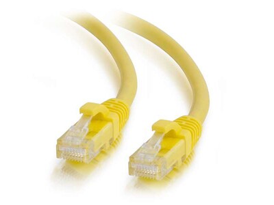 Câble de raccordement Cat5e sans coupure non-blindé (UTP) pour réseau de 25 pi - Jaune
