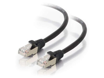 C2G 28693 3m (10ft) Cat5e Molded Shielded (STP) Network Patch Cable - Black