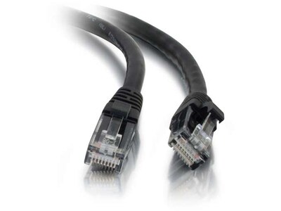 Câble de raccordement non-blindé sans coupure (UTP) pour réseau Cat5e de 50 pi - Noir