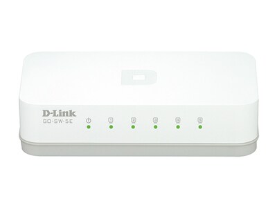 Commutateur de bureau à 5 ports GO-SW-5E de D-Link facile d'utilisation avec Ethernet rapide