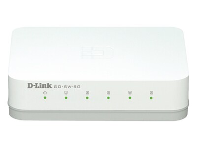 Commutateur Gigabit de bureau à 5 ports GO-SW-5G de D-Link facile d'utilisation