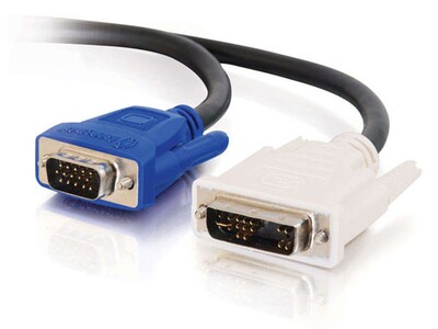 Câble vidéo DVI mâle à HD15 VGA mâle de 5 m (16,4 pi) 25823 de C2G