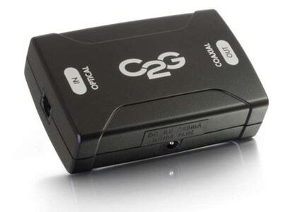 Convertisseur audio numérique optique vers coaxial 40019 de C2G