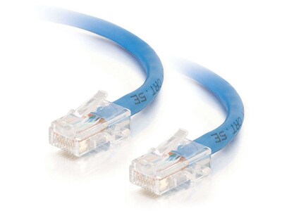 C2G 24491 1m (3') Cat5e Non-Booted Crossover (UTP) Network Patch Cable - Blue