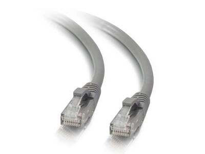 Câble de raccordement réseau Cat5e non blindé (UTP) avec protection anti-coupure 1,8 m (6 pi) 00385 de C2G - gris