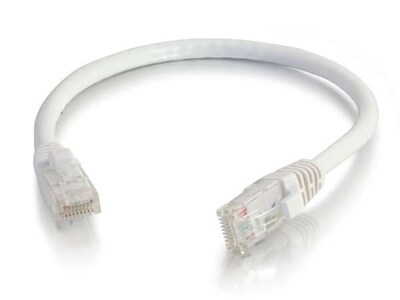 C2G 04034 0.6m (2') Cat6 Snagless Unshielded (UTP) Network Patch Cable - White